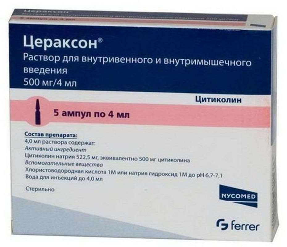 Ceraxon injection 500mg/4ml 5 vials buy neuroprotective drugs online